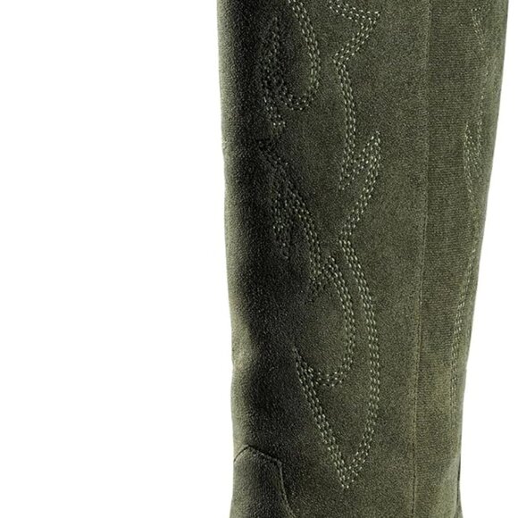 Brand New Cowgirl Boots, 9, Green, Faux Leather - Picture 1 of 8